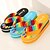 cheap Women&#039;s Slippers &amp; Flip-Flops-Women&#039;s Shoes Fabric Wedge Heel Platform/Flip Flops Sandals Casual Black/Blue/Yellow