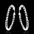 cheap Earrings-lureme®Fashion Style Silver Plated Round Black Spots Shaped Hoop Earrings