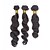 baratos Extensões de Cabelo Natural-Trama Extensões de cabelo Cabelo Humano Pacote Ondulação Larga Natureza negra Extensões de cabelo / 8A