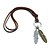 cheap Necklaces &amp; pendants-Statement Necklace Vintage Necklace For Men&#039;s Women&#039;s Party Casual Daily Leather Alloy Feather Brown / Pendant