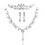 tanie Zestawy biżuterii-Damskie Rhinestone Stop Ślub Specjalne okazje Rocznica Urodziny Zaręczynowy Prezent Náušnice Naszyjniki Tiary Biżuteria kostiumowa