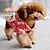Χαμηλού Κόστους Ρούχα για σκύλους-Σκύλος Φορέματα Ρούχα κουταβιών Πουά Κέντημα Στολές Ηρώων Γάμος Ρούχα για σκύλους Ρούχα κουταβιών Στολές για σκύλους Μαύρο Κόκκινο Σκούρο μωβ Στολές για κορίτσι και αγόρι σκυλί Βαμβάκι XS Τ M L