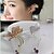 cheap Earrings-Women&#039;s Synthetic Diamond Ear Cuff Butterfly Animal Ladies Rhinestone Earrings Jewelry Silver / Golden For Wedding Party Daily Casual