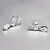 cheap Earrings-Women&#039;s Drop Earrings Classic Cubic Zirconia Earrings Jewelry Silver For Party 1pc