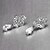 Χαμηλού Κόστους Σκουλαρίκια-Γυναικεία Κρεμαστά Σκουλαρίκια Κλασσικό Cubic Zirconia Σκουλαρίκια Κοσμήματα Ασημί Για Πάρτι 1pc