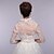 voordelige Bolero &amp; Sjaal-bruiloft wraps bolero met korte mouwen kant witte bolero schouderophalen