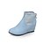 זול מגפי נשים-נעלי נשים - מגפיים - דמוי עור - מעוגל / מגפי אופנה - כחול / סגול / בז&#039; - שמלה - עקב וודג&#039;