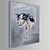 voordelige Pop-art schilderijen-Handgeschilderde Dieren Eén paneel Canvas Hang-geschilderd olieverfschilderij For Huisdecoratie