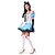 cheap Men&#039;s &amp; Women&#039;s Halloween Costumes-Alice in Wonderland Cosplay Costume Party Costume Adults&#039; Women&#039;s Halloween Carnival Festival / Holiday Polyester Female Carnival Costumes Patchwork / Headpiece / Gloves