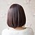 Χαμηλού Κόστους Συνθετικές Trendy Περούκες-Συνθετικές Περούκες Ίσιο Ίσια Περούκα Κοντό Κάστανο Συνθετικά μαλλιά 9 inch Γυναικεία Καφέ