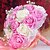 olcso Művirág-egy csokor 30 pe szimuláció rózsa esküvői csokor esküvő menyasszony gazdaság virágok, rózsaszín és fehér