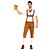 cheap Oktoberfest-Halloween Oktoberfest Beer Lederhosen Men&#039;s Pants T-shirt Bavarian Costume Black Brown Green