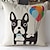 voordelige Decoratieve kussenslopen-moderne stijl cartoon hond met ballonnen gedessineerde katoen / linnen decoratieve kussensloop