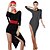 cheap Latin Dancewear-Latin Dance Dresses Women&#039;s Performance Milk Fiber Half Sleeve Dress