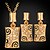 cheap Jewelry Sets-Crystal Jewelry Set - 18K Gold Plated, Crystal, Rhinestone Include Gold / White For Wedding Party Daily / Platinum Plated / Earrings / Necklace