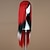abordables Perruques Halloween-Perruques de lolita Punk Rouge Perruque Lolita  30 pouce Perruques de Cosplay Mosaïque Perruque Perruques d&#039;Halloween