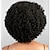 tanie Peruki najwyższej jakości-czarne peruki dla kobiet syntetyczne peruki kręcone perwersyjne kręcone luźna fala perwersyjne kręcone kręcone asymetryczna część środkowa peruka krótkie czarne włosy syntetyczne 10 cali damska