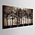 preiswerte Kunstdrucke-Druck Gerollte Leinwand - Landschaft Botanisch Fünf Panele Kunstdrucke