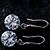 cheap Earrings-Women&#039;s Diamond Silver Round Jewelry