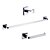 cheap Bath Accessories-Chrome Wall Mounted Bathroom Accessory Sets/Towel Bars/Toilet Paper Holders/Robe Hooks