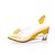 cheap Women&#039;s Sandals-Women&#039;s Clear Shoes Dress Summer Sparkling Glitter Wedge Heel Slingback Lucite Heel Leatherette Black Red Blue