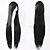 cheap Costume Wigs-Cosplay Costume Wig Synthetic Wig Straight Straight Asymmetrical Wig Long Black Synthetic Hair 32 inch Women&#039;s Natural Hairline Black