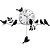 halpa DIY-seinäkellot-muodikas pastoraalinen lintu heilurikello xdt-123