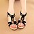 cheap Women&#039;s Sandals-Women&#039;s Shoes Flat Heel Mary Jane Sandals Casual Black/Beige
