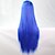 olcso Jelmezparókák-Szerepjáték parókák Szintetikus parókák Egyenes Egyenes Aszimmetrikus frizura Paróka Hosszú Világoskék Szintetikus haj 28 hüvelyk Női Természetes hajszálvonal Kék