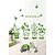 abordables Autocollants muraux-empotage vert sticker mural PVC amovible environnement