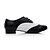 cheap Swing Shoes-Men&#039;s Ballroom Shoes Swing Shoes Heel Flat Heel Black and White Buckle