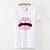 cheap Women&#039;s Tops-ICED™ Women&#039;s Round Collar Lips Fashion T-shirt (More Colors)