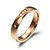 cheap Rings-Men&#039;s Women&#039;s Couple Rings 18K Gold Plated Gold Plated Wedding Party Jewelry / Zircon