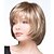 cheap Synthetic Trendy Wigs-Synthetic Wig Straight Natural Wave Natural Wave Straight Bob With Bangs Wig Blonde Short Light Blonde Synthetic Hair Women&#039;s Blonde StrongBeauty