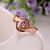 cheap Rings-Women&#039;s Band Ring - Silver Plated Fashion Jewelry Rose / Golden For Party Daily Casual 7 / 8 / Crystal