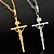 tanie Biżuteria religijna-Damskie Naszyjniki Krzyż Krucyfiks damska Praca Codzienny Moda Powłoka platynowa Pozłacany Żółte złoto Złoty Srebrny Naszyjniki Biżuteria Na Codzienny