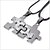 abordables Collier-Collier Choker / Ras de Cou Collier Pendentif Homme Femme Noir Cœur Amour Mode Noir Colliers Tendance Bijoux pour