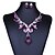 cheap Jewelry Sets-Women&#039;s Jewelry Set - Zircon Bohemian, Fashion, Statement Include Purple / Red / Blue For Party / Daily / Casual / Earrings / Necklace