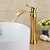 olcso Fürdőszobai mosdócsapok-Bathroom Sink Faucet - Waterfall Ti-PVD Widespread One Hole / Single Handle One HoleBath Taps