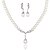 cheap Jewelry Sets-Graceful Ladies&#039;/Women&#039;s Alloy Wedding/Party Jewelry Set With Pearl/Rhinestone