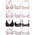 preiswerte BHs-Women&#039;s Push Up Bras Lace Bras Underwire Bras Padless 5/8 cup Lace Solid Colored Pure Color Hook &amp; Eye Nylon Spandex Sexy 1PC White Black / Normal / Cotton / Polyester