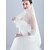 cheap Wedding Veils-One-tier Lace Applique Edge Wedding Veil Headpieces with Veil with Appliques 59.06 in (150cm) Tulle