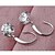preiswerte Ohrringe-Damen Diamant Silber Kreisförmig Schmuck