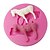 Χαμηλού Κόστους Σκεύη Ψησίματος-Four-C κύπελλο σιλικόνης τούρτα μούχλα 2 άλογα ανάγλυφη μούχλα χρώμα ροζ
