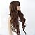 cheap Synthetic Trendy Wigs-Synthetic Wig Curly Wavy Loose Wave Curly Loose Wave Asymmetrical With Bangs Wig Long Light Brown Darkest Brown Dark Auburn#33 Dark Brown#2 Synthetic Hair 25 inch Women&#039;s Natural Hairline Black Dark
