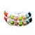 cheap DIY Toys-DIY Twistz Silicone Bandz Pearls Rubber Bands Bracelets Beads Rainbow Color Loom Style for Kids 12PCS