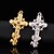 cheap Religious Jewelry-Women&#039;s Pendant Cross Circle Cross Party Work Casual Vintage 18K Gold Plated Rhinestone Platinum Plated Gold Silver Necklace Jewelry For Christmas Gifts Special Occasion Birthday Gift