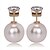 cheap Earrings-Women&#039;s Fashion CZ Zircon Pearl Stud Earring