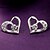 cheap Earrings-Clear Cubic Zirconia Sterling Silver Silver Earrings Heart Jewelry Silver For