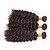 billiga Hårförlängningar i naturlig färg-3 paket Hårväver Mongoliskt hår Afro Kinky Curly Människohår förlängningar Human Hår vävar / Sexigt Lockigt
